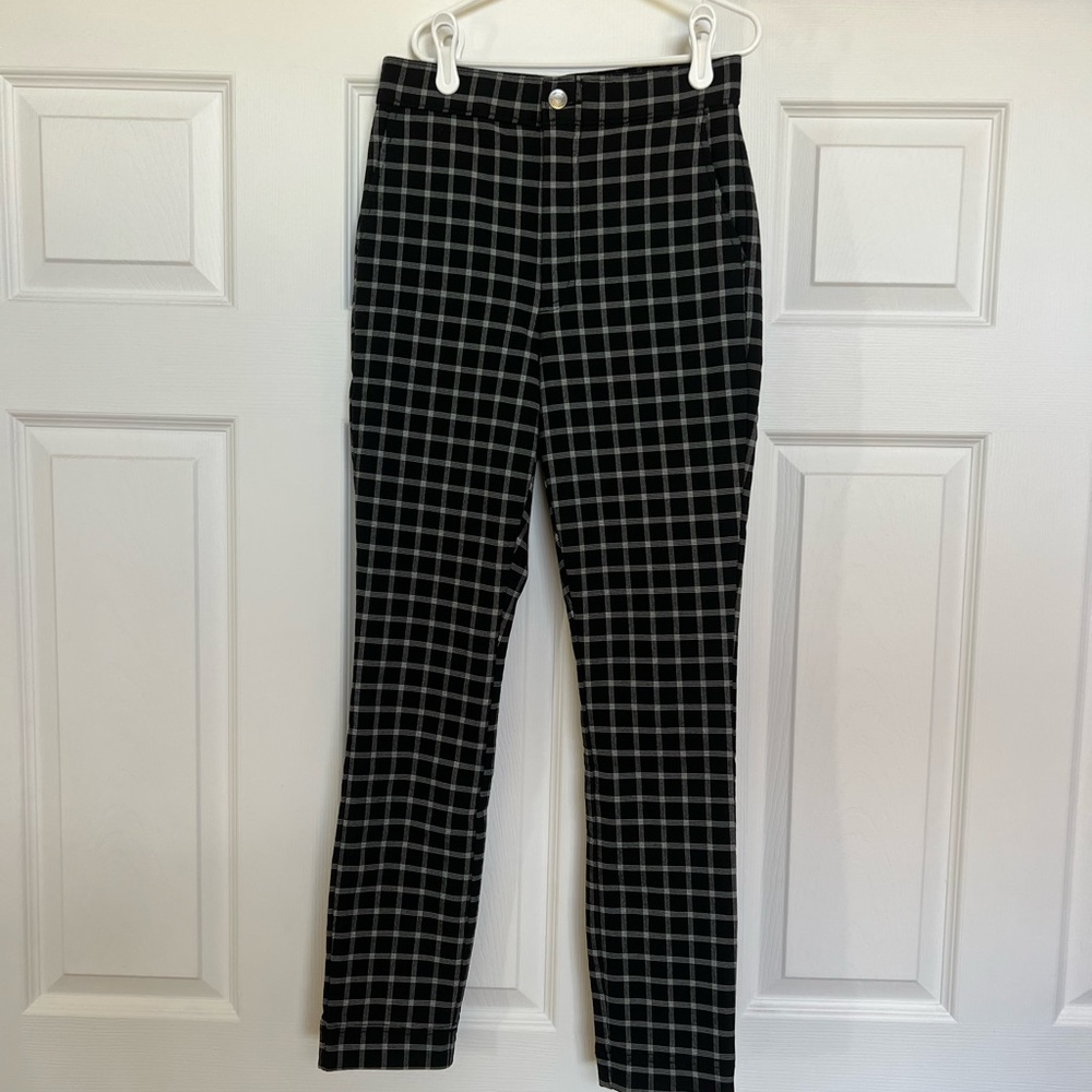 Hollister Ultra High Rise Plaid Pants
